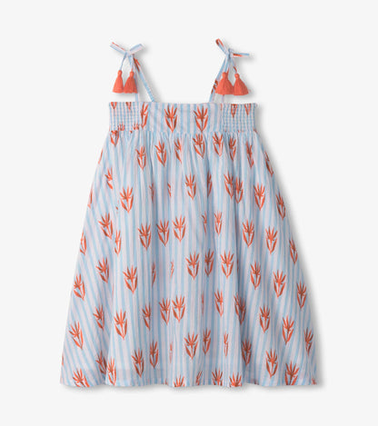 Robe évasée en gaze froissée –