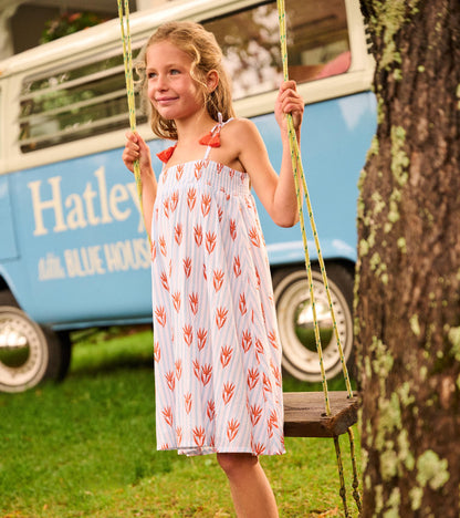 Robe évasée en gaze froissée –