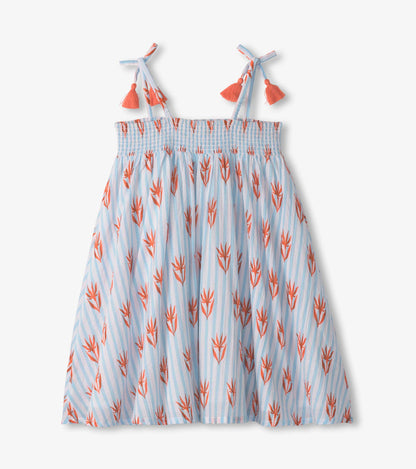 Robe évasée en gaze froissée –