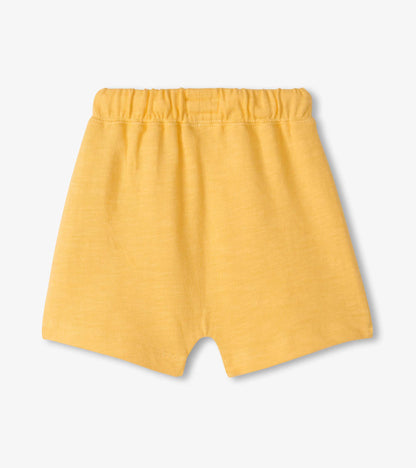 Short à poche kangourou – Crème dorée