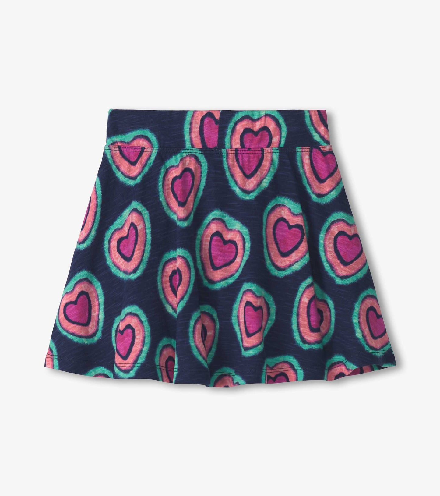 Jupe-short fluide – Cœurs lumineux