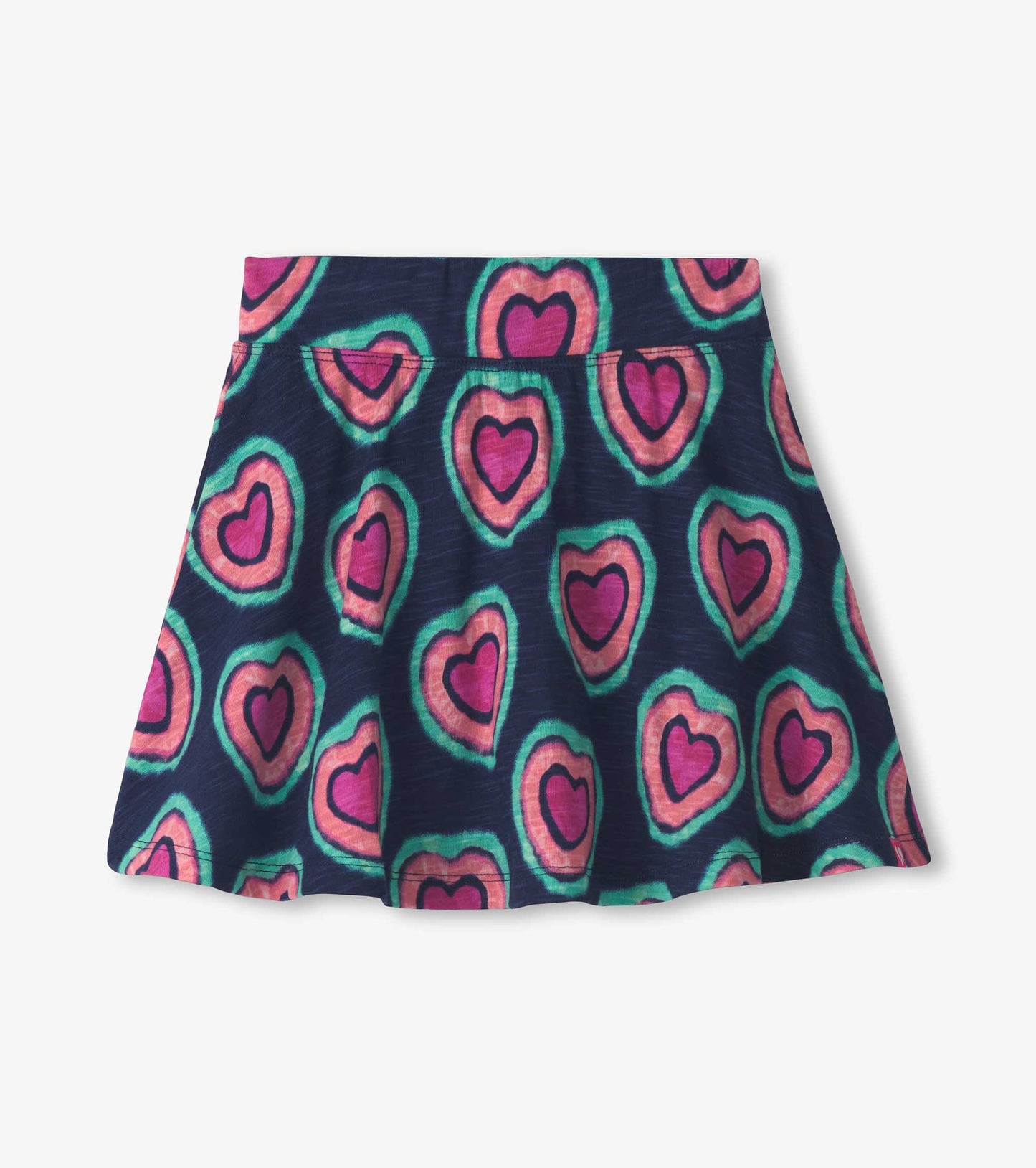 Jupe-short fluide – Cœurs lumineux