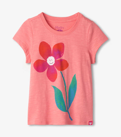 T-shirt à imprimé – Marguerite rose