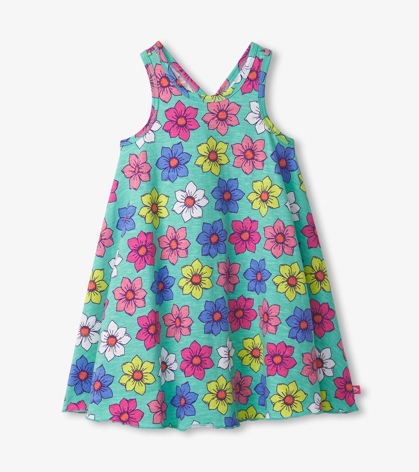 Robe trapèze – Fleurs joyeuses