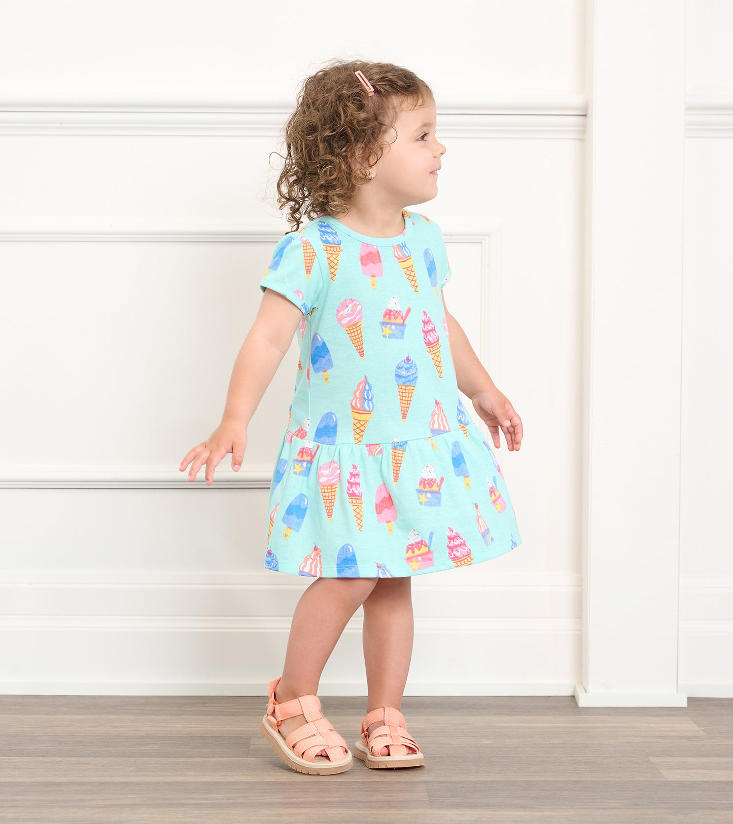 Robe froncée pour bébé et bambin – Cornets de glace