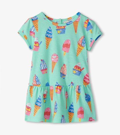 Robe froncée pour bébé et bambin – Cornets de glace