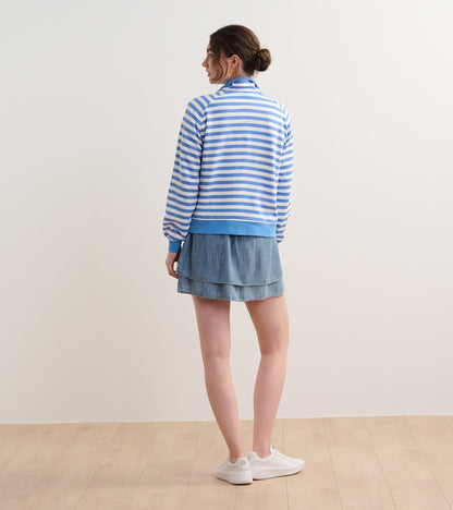 Pull à col montant – Rayures Marina