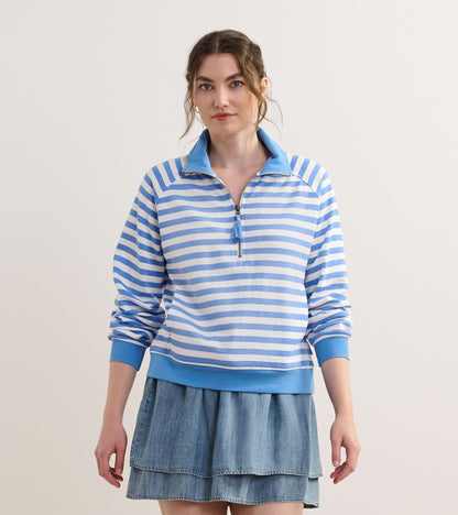 Pull à col montant – Rayures Marina