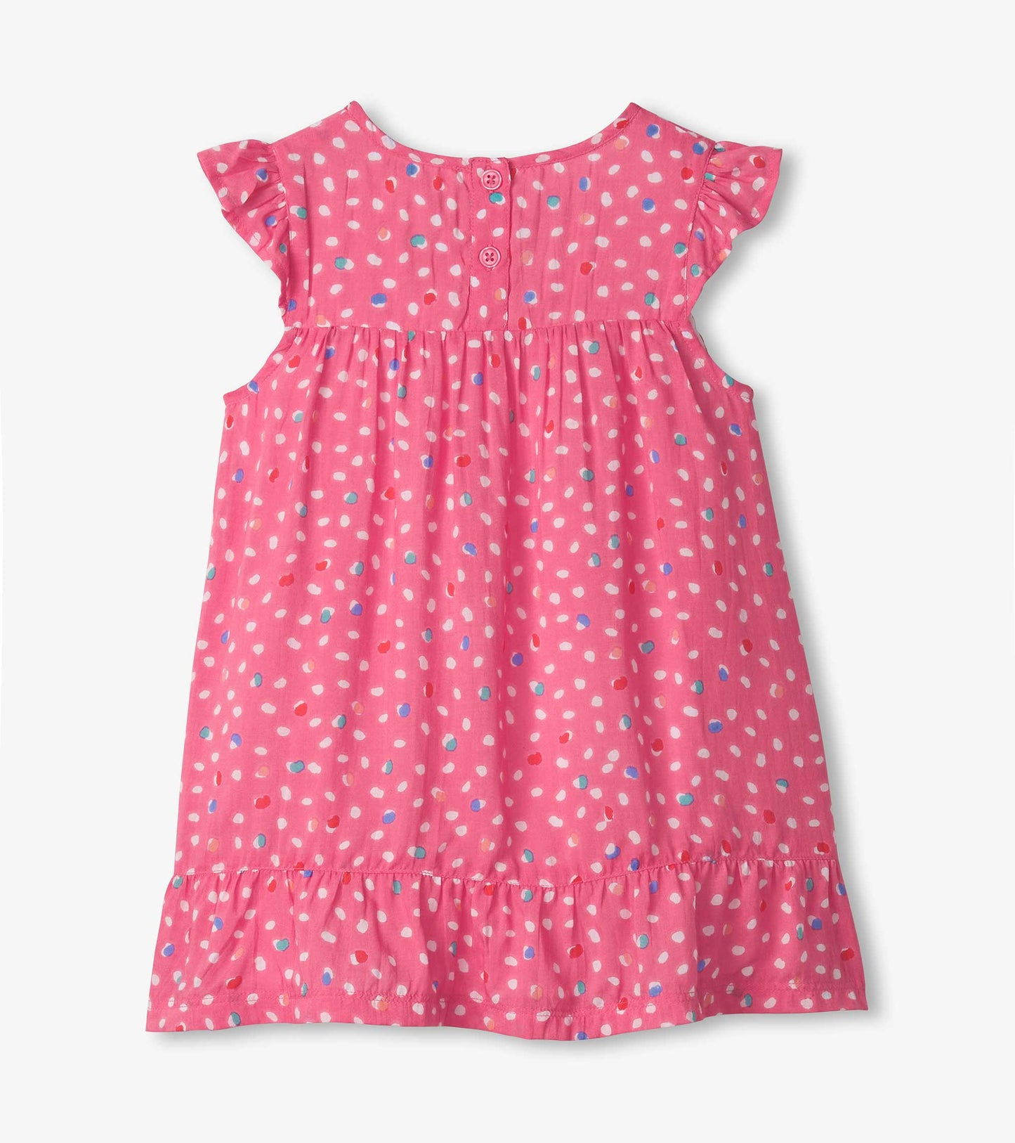 Robe volantée – Multitude de petits pois