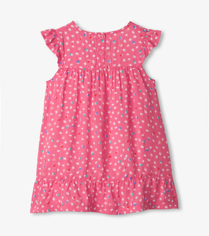 Robe volantée – Multitude de petits pois
