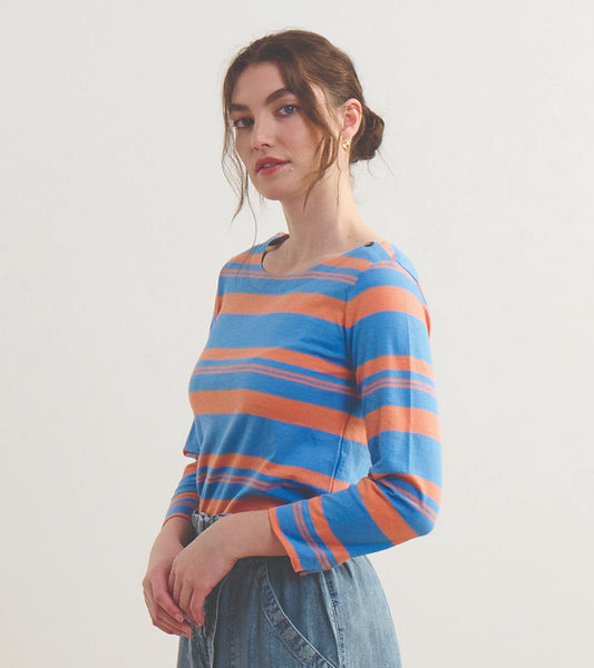 Button Breton - Marina Melon Stripes