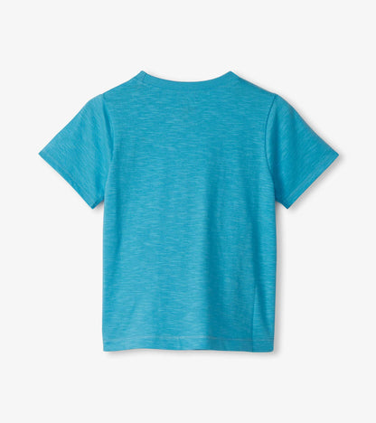 T-shirt à imprimé – Requin bleu