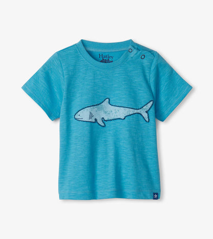 T-shirt à imprimé – Requin bleu