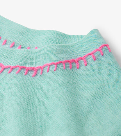 Simone Knit Tee - Ocean Dip Dye