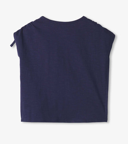 Girls Pop Corn Cinched Cinched Shoulder Top