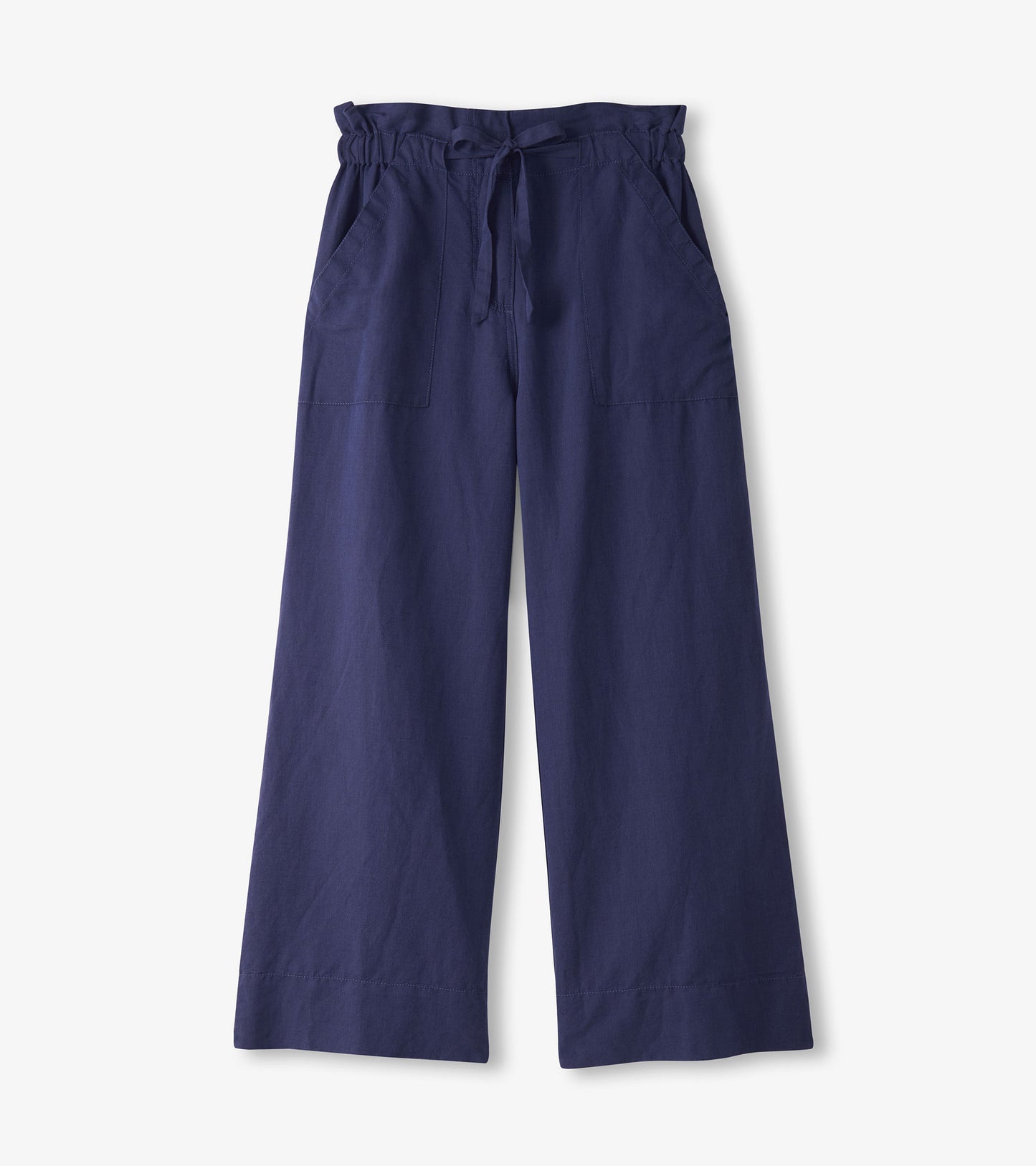 Pantalon noué sur le devant – Bleu patriote