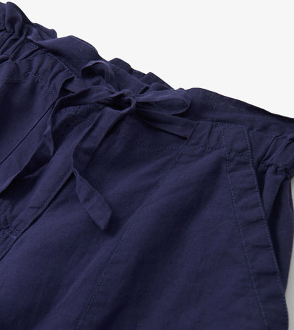 Pantalon noué sur le devant – Bleu patriote