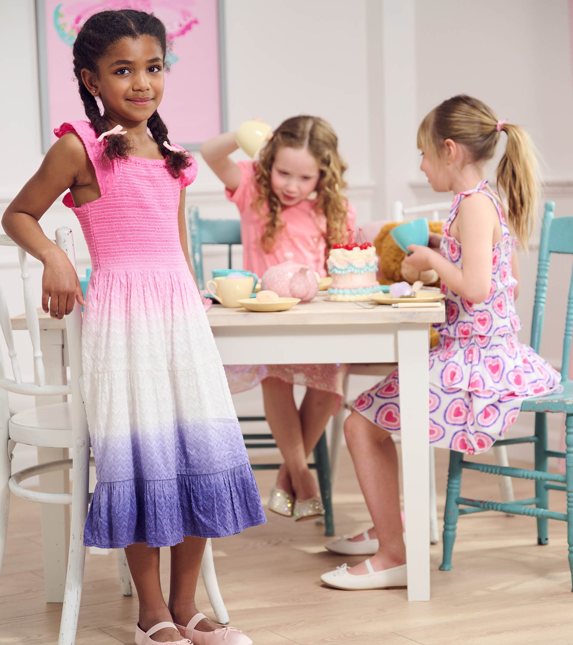 Hatley Smocked Dress - Purple Dip Dye Hatley Smocked Dress - Purple Dip Dye