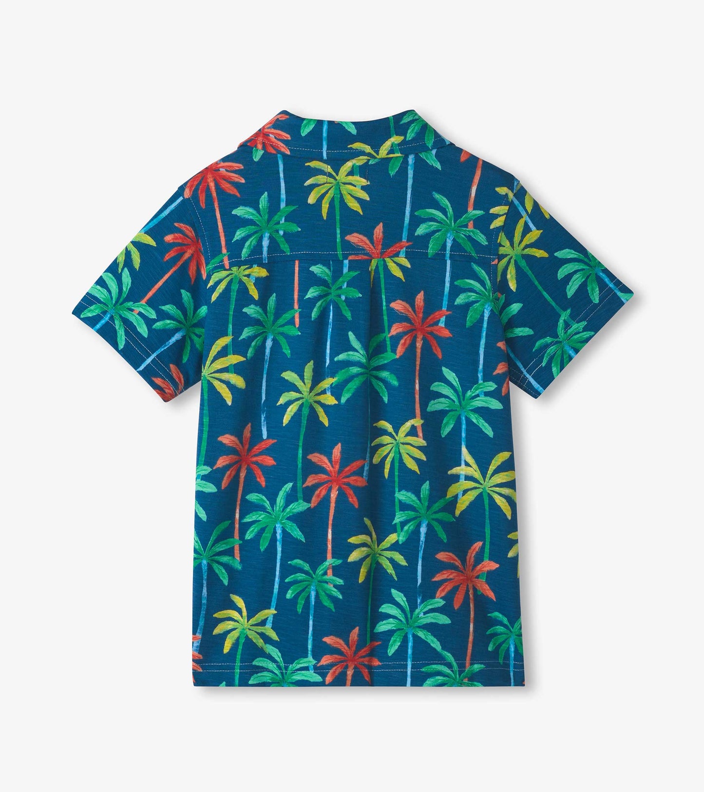 Boys Palm Trees Jersey Button Down
