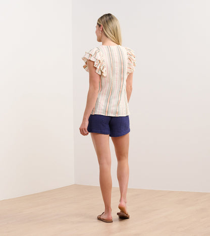 Alexa Popover - Ribbon Weave Stripes
