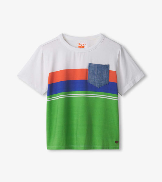 T-shirt en bambou – Blocs de couleur du printemps