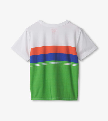 T-shirt en bambou – Blocs de couleur du printemps
