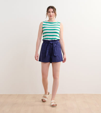 Everyday Tank - Sea Green Stripes