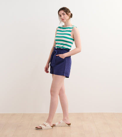 Everyday Tank - Sea Green Stripes