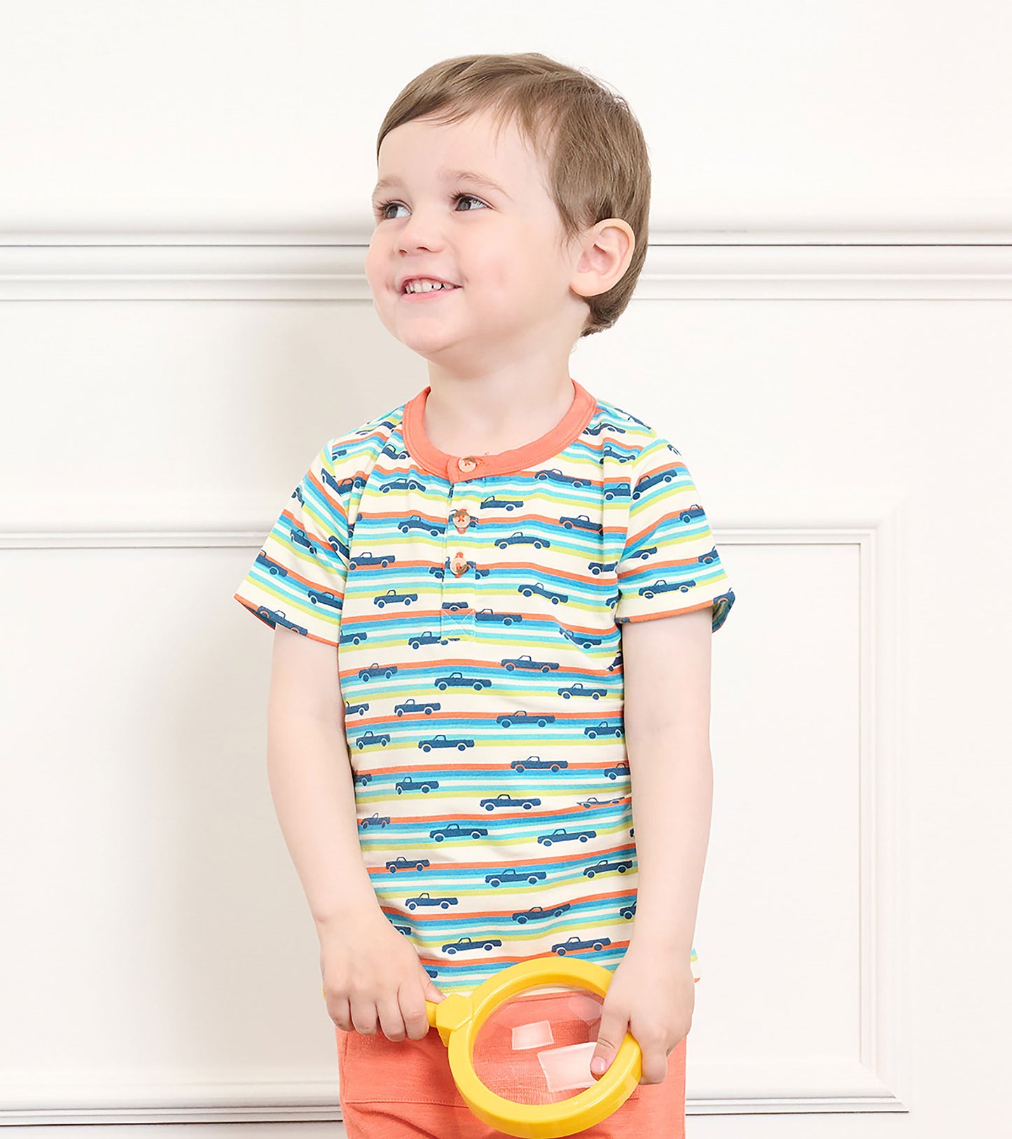 Baby & Toddler Boys Pick Up Truck Bamboo Henley