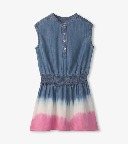 Robe à taille froncée – Nuances du crépuscule immersion