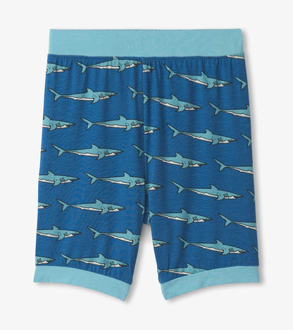 Pyjama court en bambou – Bassin de requins