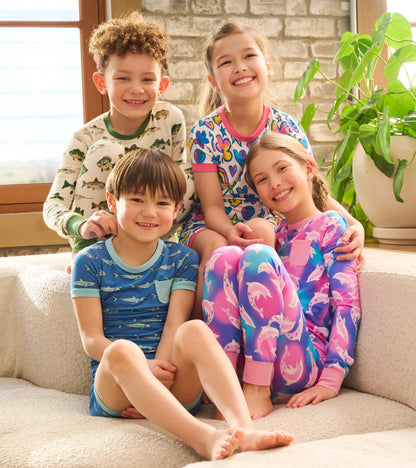 Pyjama court en bambou – Bassin de requins