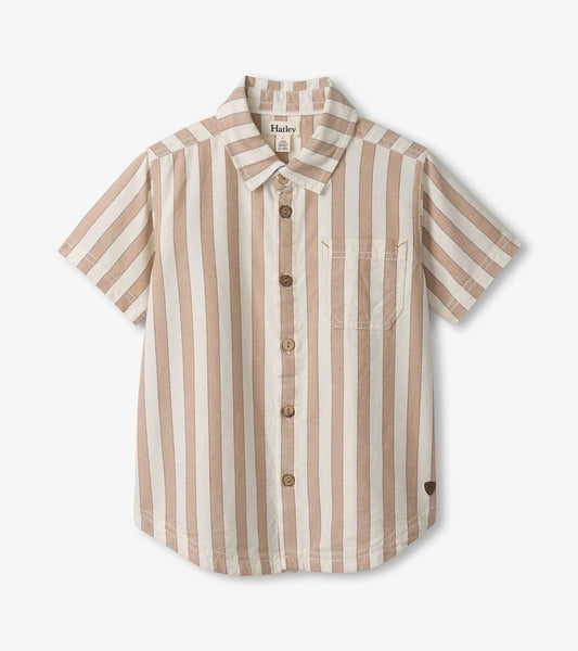 Chemise boutonnée – Rayures de chaume