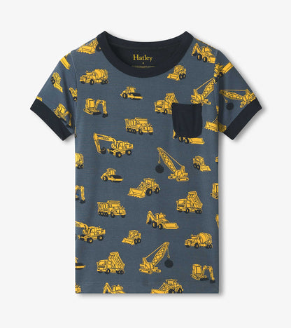 Pyjama court en bambou – Construction