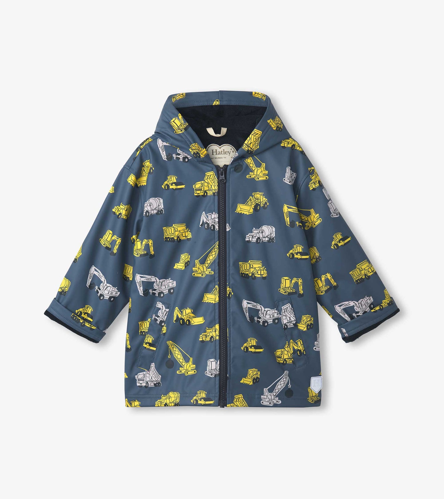Veste de pluie à couleur changeante – Construction