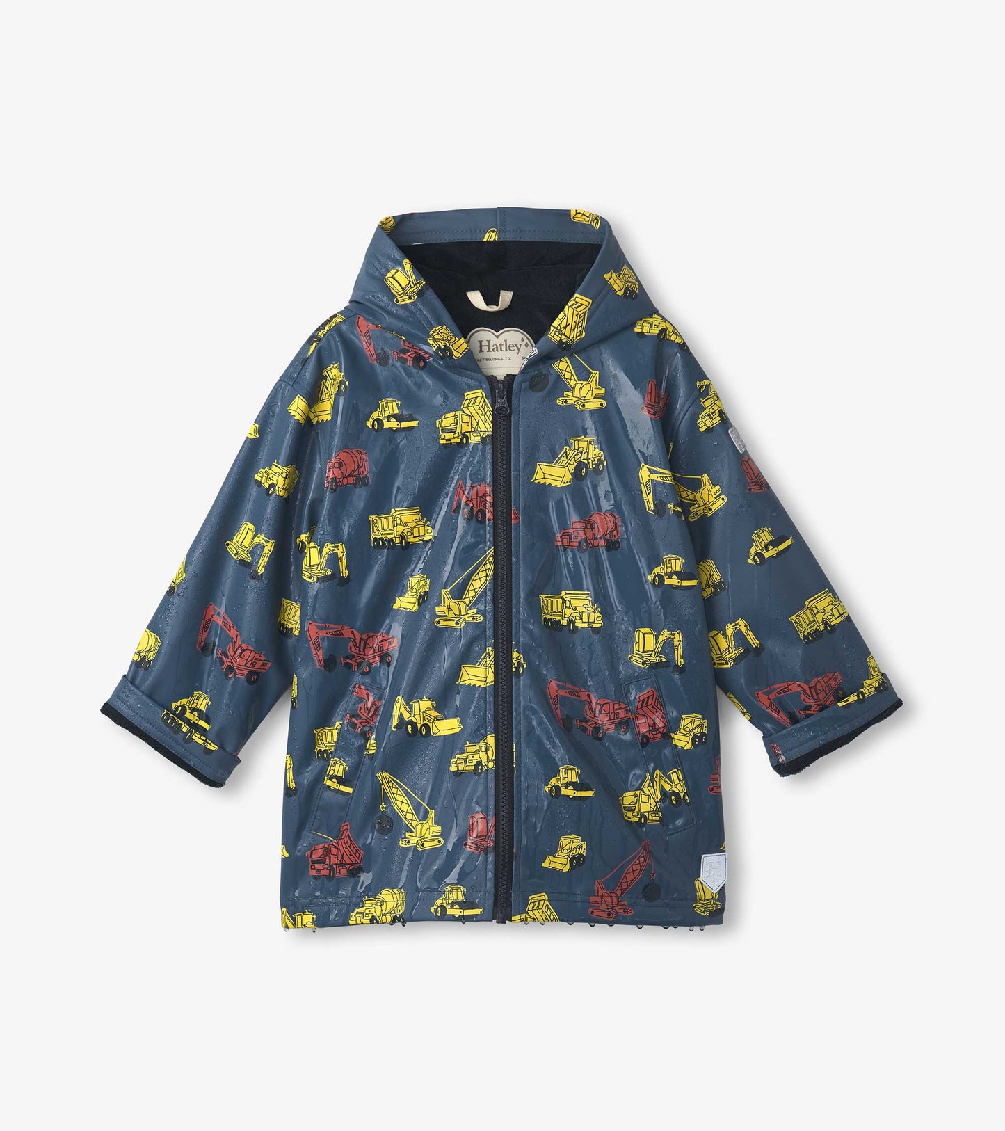 Veste de pluie à couleur changeante – Construction