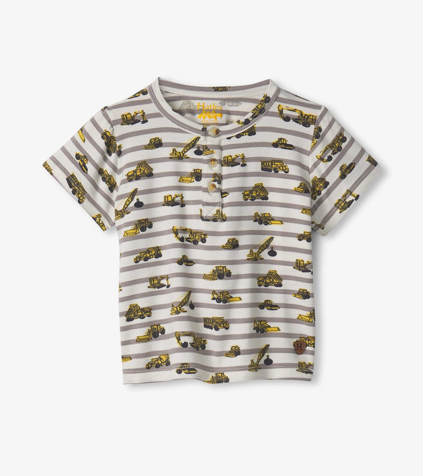 T-shirt henley en bambou pour bébé et bambin – Construction