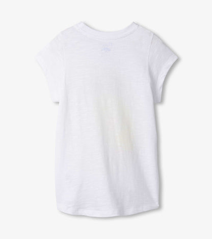 T-shirt noué sur le devant – Citron souriant