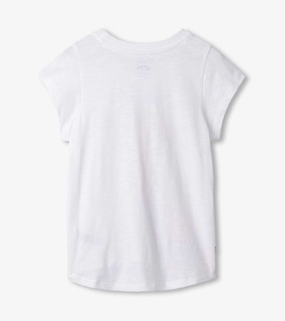 T-shirt noué sur le devant – Jolie girafe