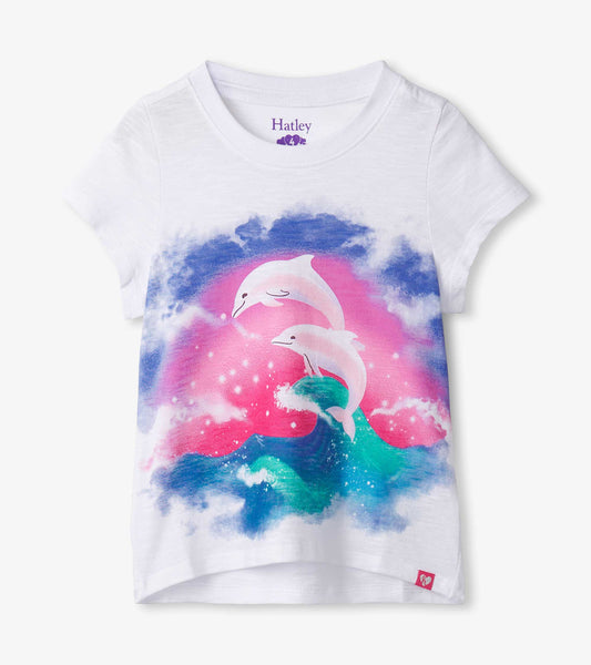 Girls Dreamy Dolphins Graphic Tee