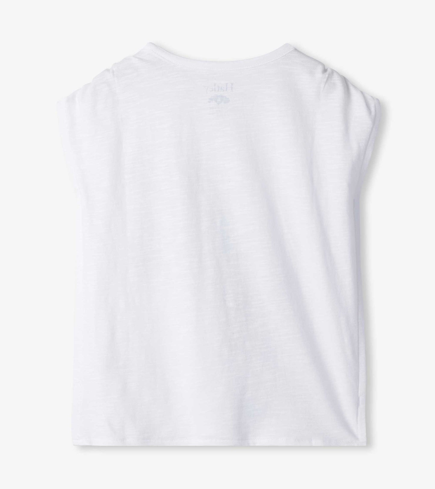 Girls Tiger Cinched Shoulder Top