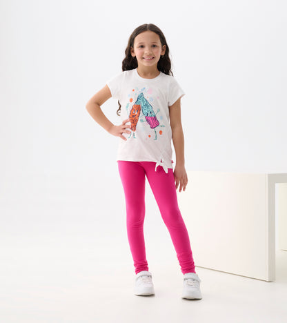 T-shirt noué sur le devant – Boissons gazeuses