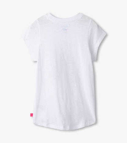 T-shirt noué sur le devant – Boissons gazeuses