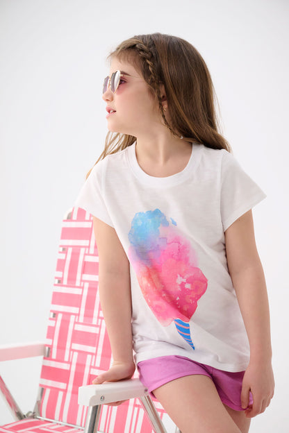 T-shirt à imprimé – Barbe à papa