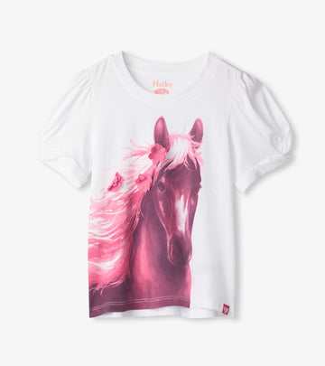Soft Horse Twisted Sleeve Tee