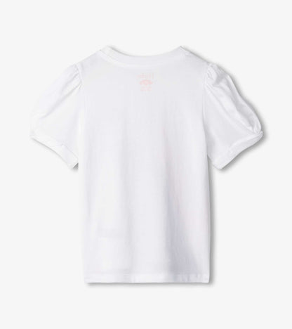 T-shirt à manches torsadées – Cheval doux