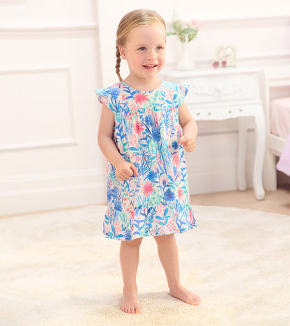 Robe volantée pour bébé et bambin – Fleurs sauvages