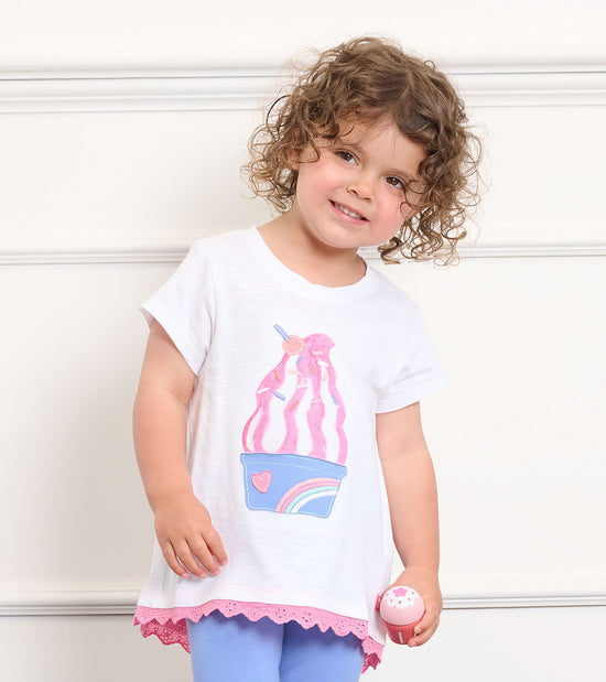 hatley T-shirt à bordure à œillets – Coupe glacée
