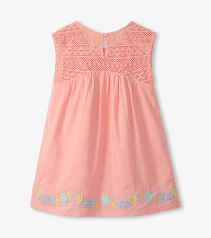 Robe à corps crocheté – Fard abricot