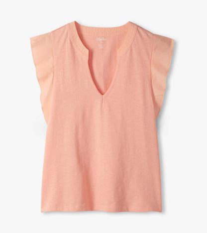 Mix Media Tank - Apricot Blush